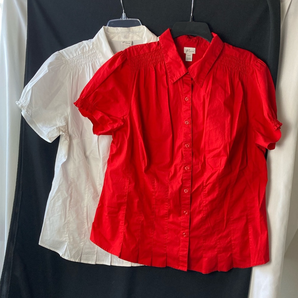 Venezia 14/16 Short Sleeve Tops - SOLD TOGETHER ❤️🤍